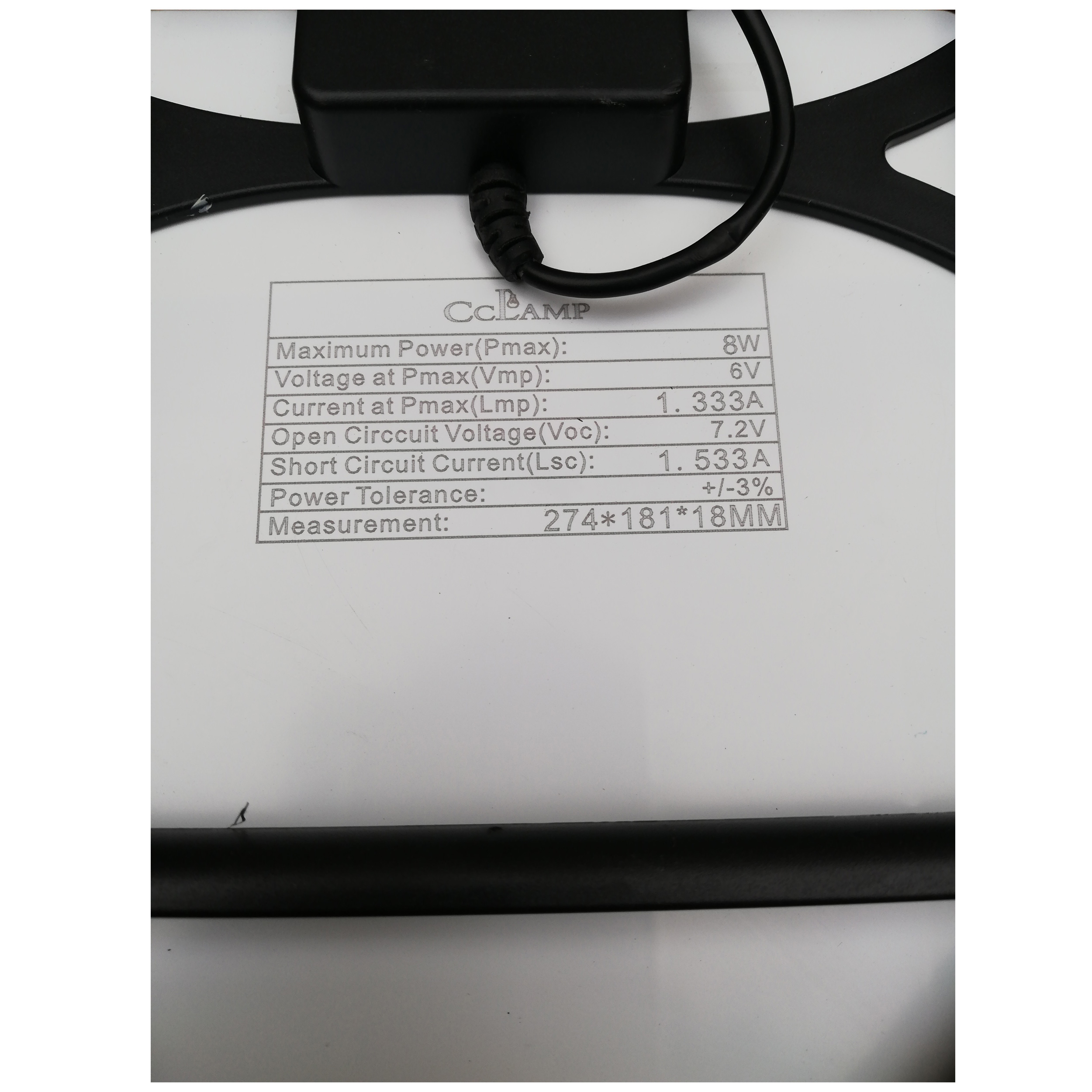 پنل خورشیدی سی سی لمپ مدل CL-680 ظرفیت 8 وات - Image 5