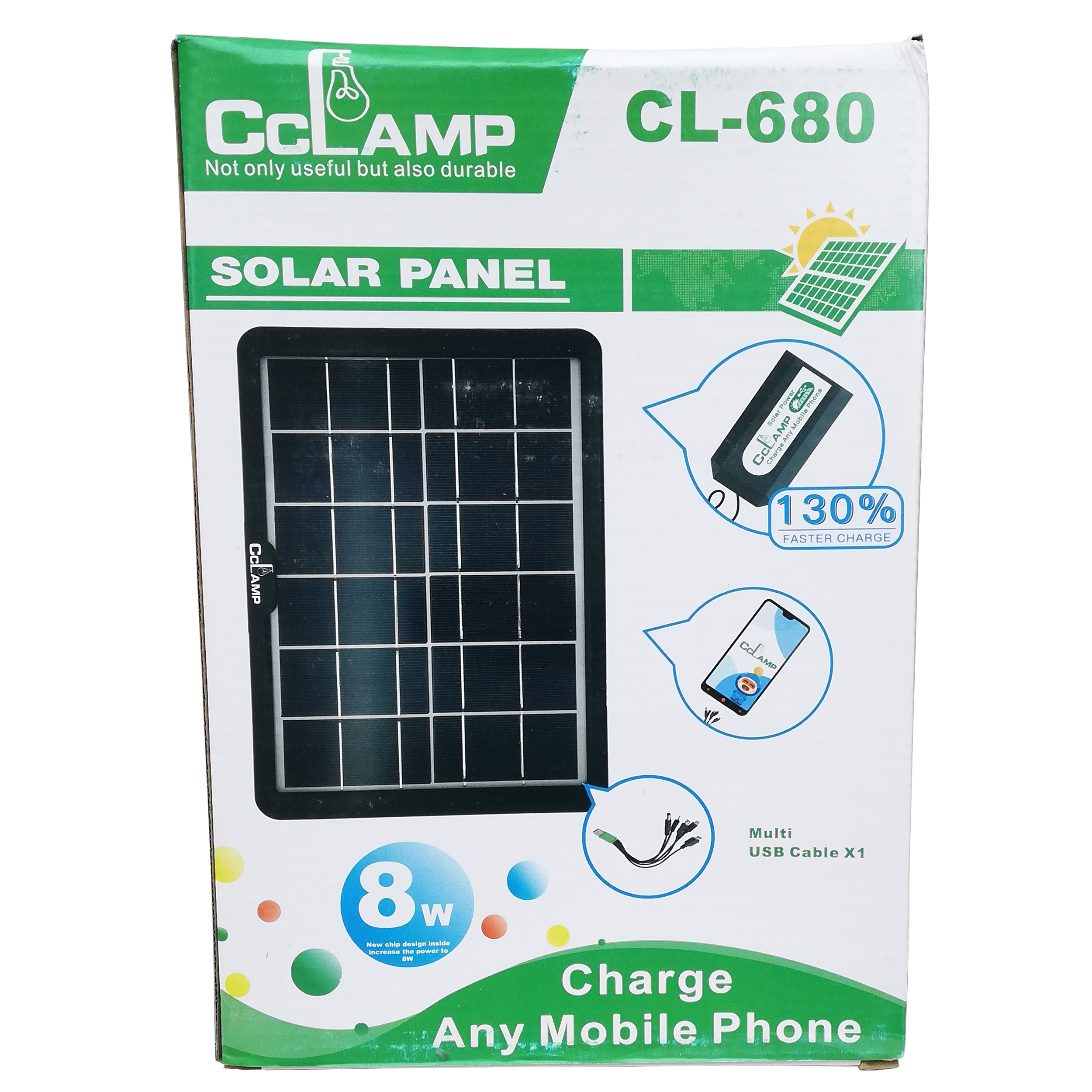 پنل خورشیدی سی سی لمپ مدل CL-680 ظرفیت 8 وات - Image 7